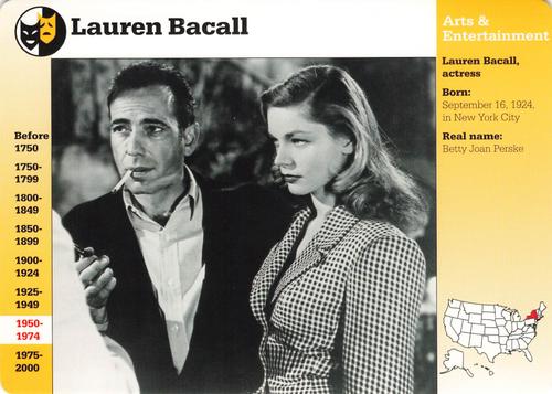 1994-01 Grolier Story of America #119.19 Lauren Bacall Front
