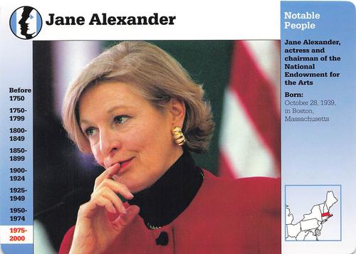 1994-01 Grolier Story of America Cards #121.4 Jane Alexander Front