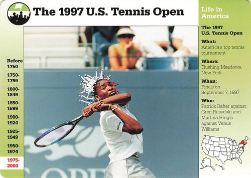1994-01 Grolier Story of America Cards #121.9 The 1997 U.S. Tennis Open Front