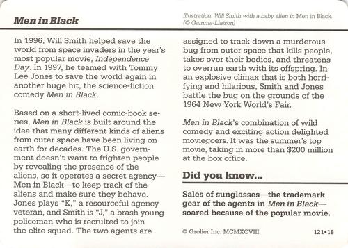 1994-01 Grolier Story of America #121.18 Men in Black Back