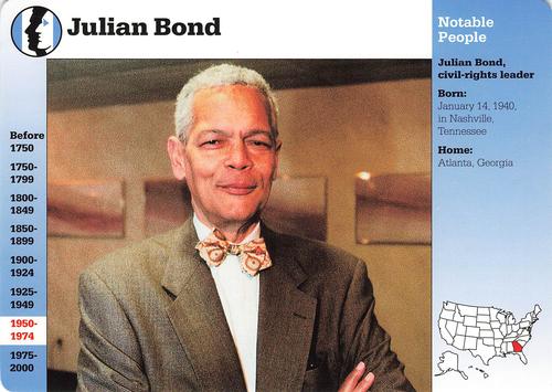 1994-01 Grolier Story of America #122.1 Julian Bond Front