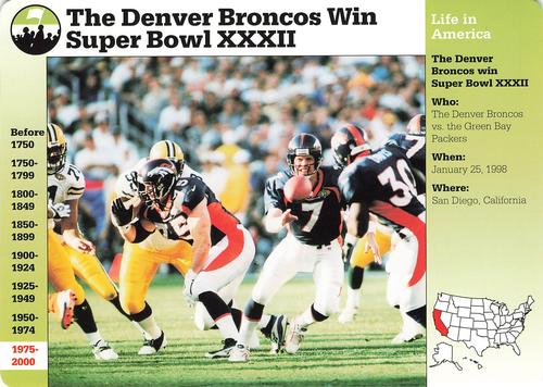 1994-01 Grolier Story of America #122.9 The Denver Broncos Win Super Bowl XXXII Front