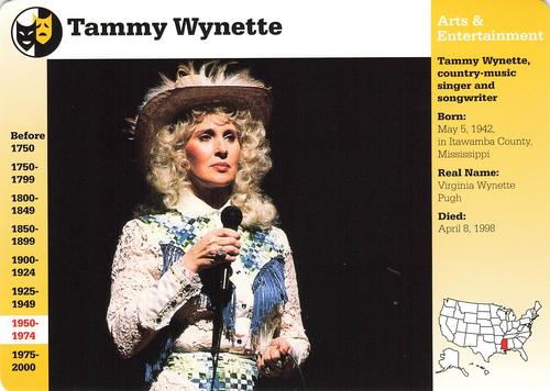 1994-01 Grolier Story of America #122.16 Tammy Wynette Front