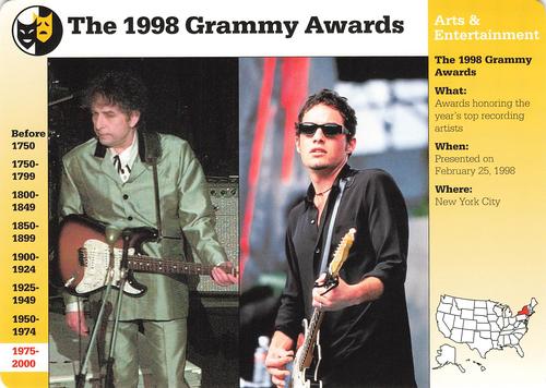1994-01 Grolier Story of America #122.18 The 1998 Grammy Awards Front