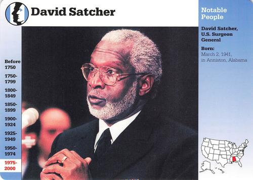1994-01 Grolier Story of America Cards #123.3 David Satcher Front
