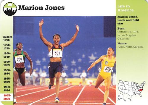 1994-01 Grolier Story of America Cards #125.15 Marion Jones Front