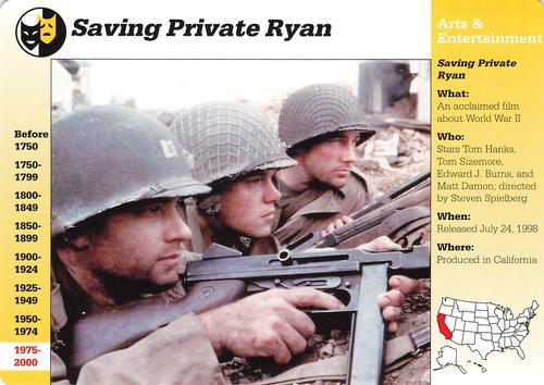 1994-01 Grolier Story of America Cards #126.6 Saving Private Ryan Front