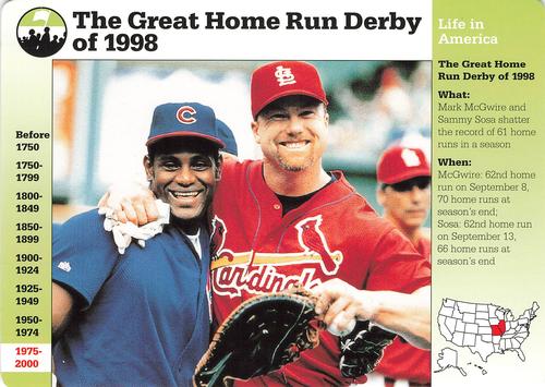 1994-01 Grolier Story of America #126.13 The Great Home Run Derby of 1998 Front