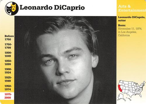 1994-01 Grolier Story of America Cards #127.6 Leonardo DiCaprio Front