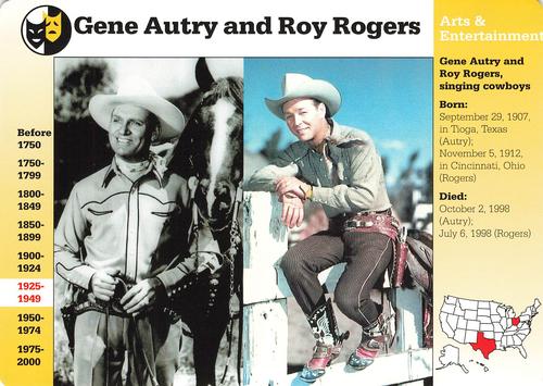1994-01 Grolier Story of America #127.7 Gene Autry and Roy Rogers Front