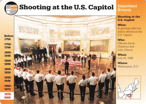 1994-01 Grolier Story of America Cards #127.12 Shooting at the U.S. Capitol Front