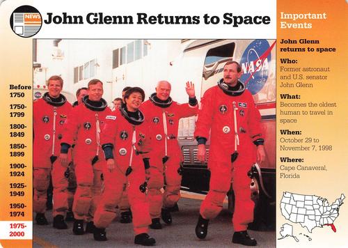 1994-01 Grolier Story of America #127.19 John Glenn Returns to Space Front