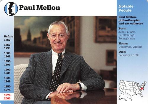 1994-01 Grolier Story of America #128.4 Paul Mellon Front