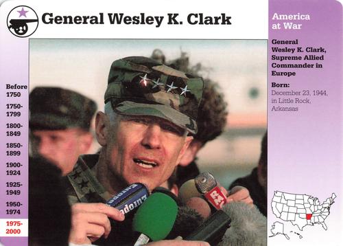 1994-01 Grolier Story of America Cards #128.8 General Wesley K. Clark Front