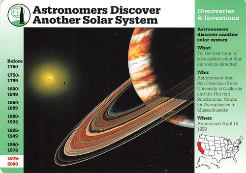 1994-01 Grolier Story of America #128.9 Astronomers Discover Another Solar System Front