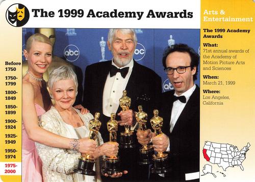 1994-01 Grolier Story of America #128.12 The 1999 Academy Awards Front