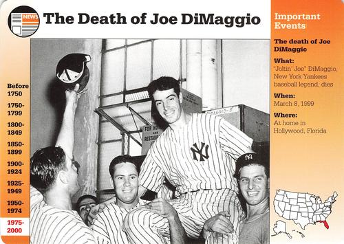 1994-01 Grolier Story of America #128.17 The Death of Joe DiMaggio Front