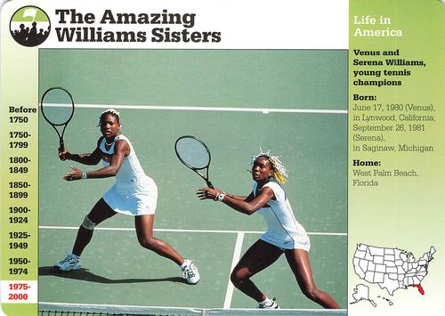 1994-01 Grolier Story of America Cards #128.19 The Amazing Williams Sisters Front