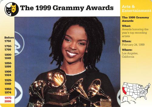 1994-01 Grolier Story of America Cards #129.13 The 1999 Grammy Awards Front