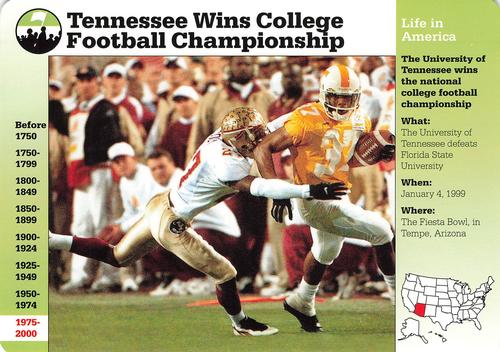1994-01 Grolier Story of America #129.16 Tennessee Wins College Football Championship Front