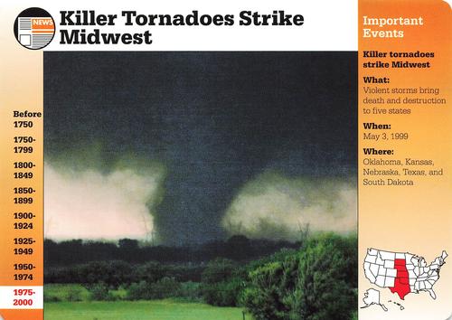 1994-01 Grolier Story of America #130.4 Killer Tornadoes Strike Midwest Front