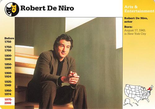1994-01 Grolier Story of America Cards #130.9 Robert De Niro Front