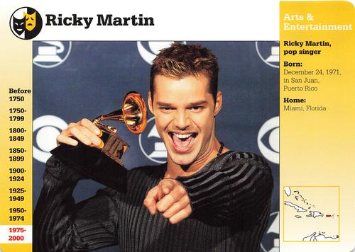 1994-01 Grolier Story of America #130.12 Ricky Martin Front