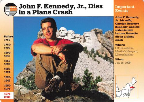 1994-01 Grolier Story of America #130.16 John F. Kennedy Jr., Dies in a Plane Crash Front