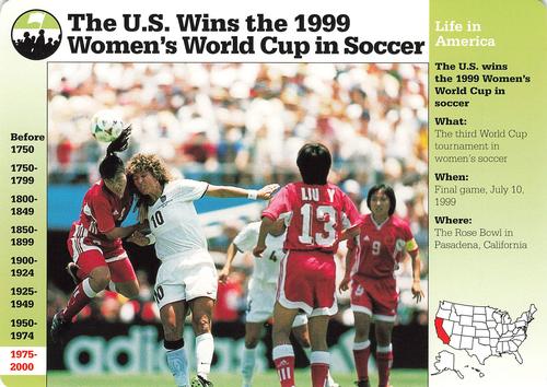 1994-01 Grolier Story of America #131.7 The U.S. Wins the 1999 Women's World Cup in Soccer Front