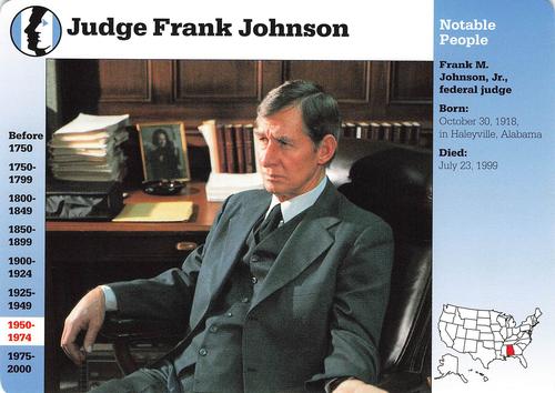 1994-01 Grolier Story of America #133.2 Judge Frank Johnson Front