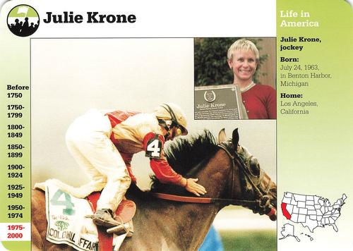 1994-01 Grolier Story of America #134.17 Julie Krone Front