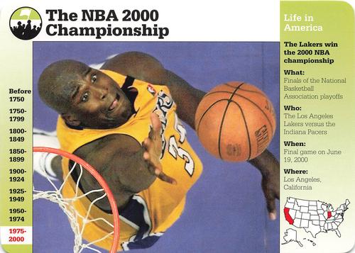 1994-01 Grolier Story of America Cards #135.15 The NBA 2000 Championship Front