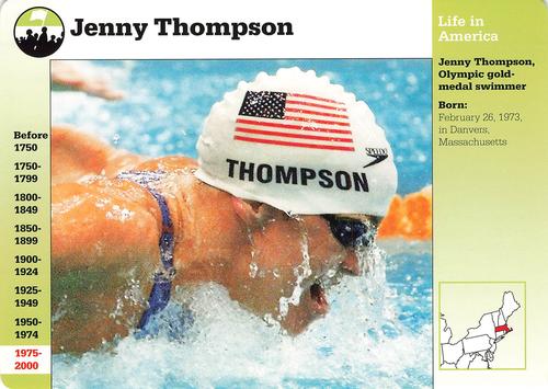 1994-01 Grolier Story of America #135.17 Jenny Thompson Front