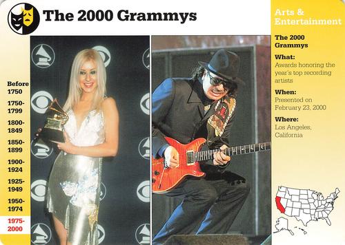 1994-01 Grolier Story of America #136.10 The 2000 Grammys Front