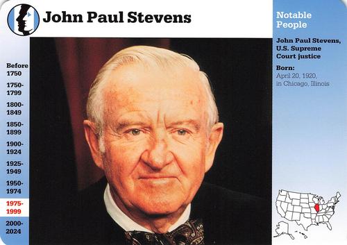 1994-01 Grolier Story of America Cards #139.3 John Paul Stevens Front