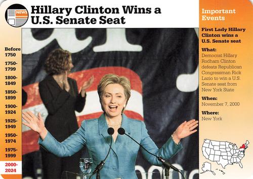 1994-01 Grolier Story of America #139.7 Hillary Clinton wins a U.S. Senate Seat Front