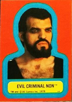 1978 Topps Superman: The Movie - Stickers (Series Two) #NNO Evil Criminal Non Front