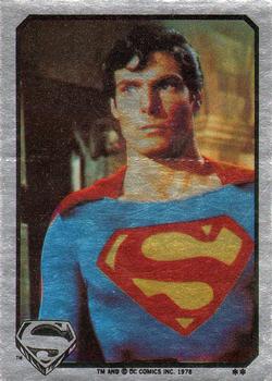 1978 Topps Superman: The Movie - Foil Stickers (Series Two) #NNO Superman Straight-Faced Front