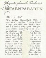 1956-62 Hemmets Journal Stjarnparaden #5 Doris Day Back