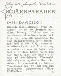 1956-62 Hemmets Journal Stjarnparaden #6 Sven Davidsson Back