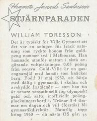1956-62 Hemmets Journal Stjarnparaden #18 William Thoresson Back