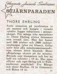 1956-62 Hemmets Journal Stjarnparaden #42 Thore Ehrling Back
