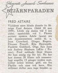1956-62 Hemmets Journal Stjarnparaden #81 Fred Astaire Back