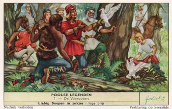 1960 Liebig Poolse Legenden (Legends of Poland) (Dutch Text) (F1734, S1731) #1 De Voorouders Front