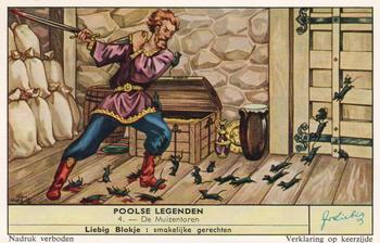 1960 Liebig Poolse Legenden (Legends of Poland) (Dutch Text) (F1734, S1731) #4 De Muizentoren Front