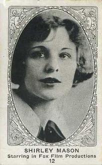 1921 American Caramel Movie Stars (E123) #12 Shirley Mason Front