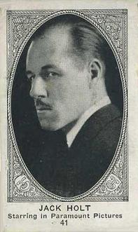 1921 American Caramel Movie Stars (E123) #41 Jack Holt Front