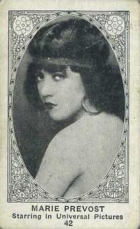 1921 American Caramel Movie Stars (E123) #42 Marie Prevost Front