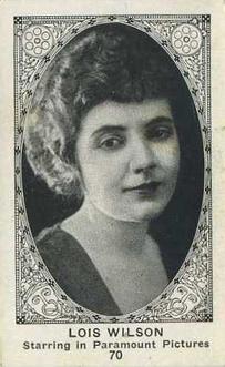 1921 American Caramel Movie Stars (E123) #70 Lois Wilson Front
