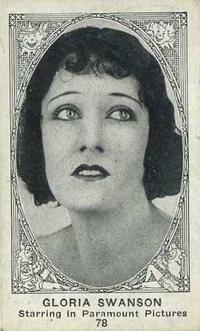 1921 American Caramel Movie Stars (E123) #78 Gloria Swanson Front
